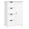 Bobbel Home Badkamerkast - 4 Lades - MDF - Wit