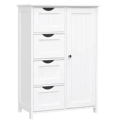Bobbel Home Badkamerkast - 4 Lades - MDF - Wit
