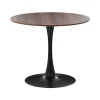 Ronde Eettafels-Beliani BOCA - Ronde eettafel - Donkere houtkleur - 90 cm - MDF
