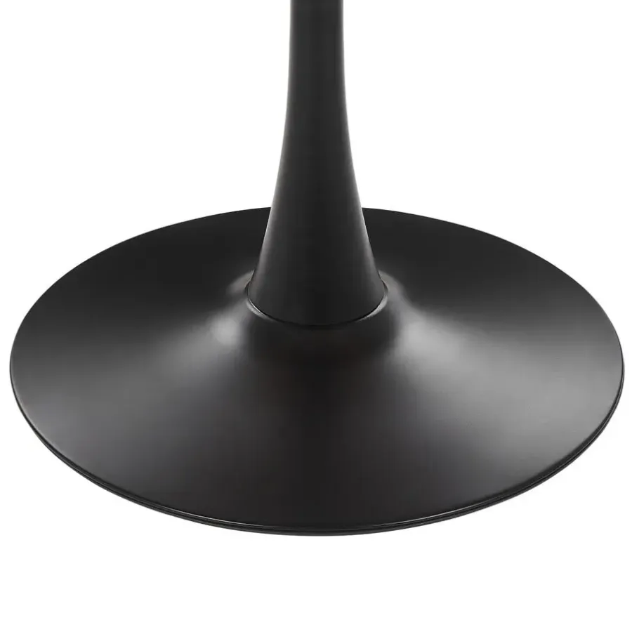 Ronde Eettafels-Beliani BOCA - Ronde eettafel - Donkere houtkleur - 90 cm - MDF