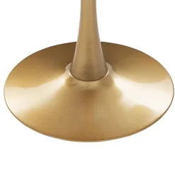 Beliani BOCA - Ronde eettafel - Wit/Goud - 90 cm - MDF