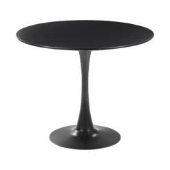Ronde Eettafels-Beliani BOCA - Ronde eettafel - Zwart - 90 cm - MDF