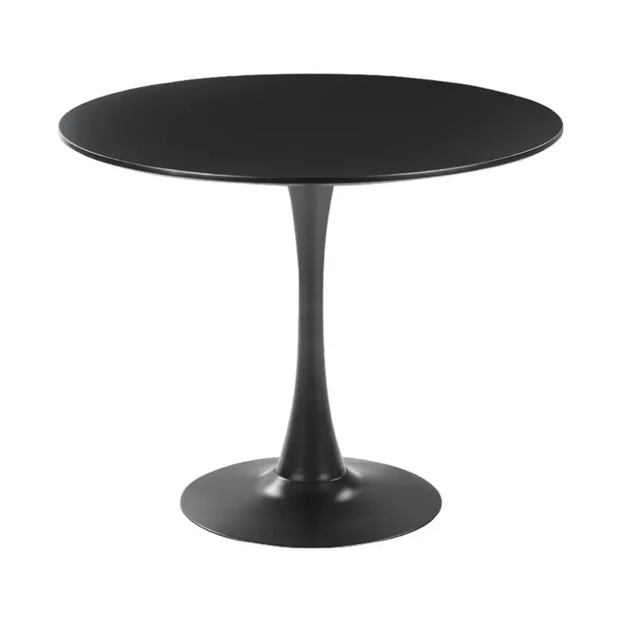 Ronde Eettafels-Beliani BOCA - Ronde eettafel - Zwart - 90 cm - MDF