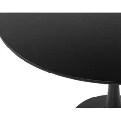 Ronde Eettafels-Beliani BOCA - Ronde eettafel - Zwart - 90 cm - MDF