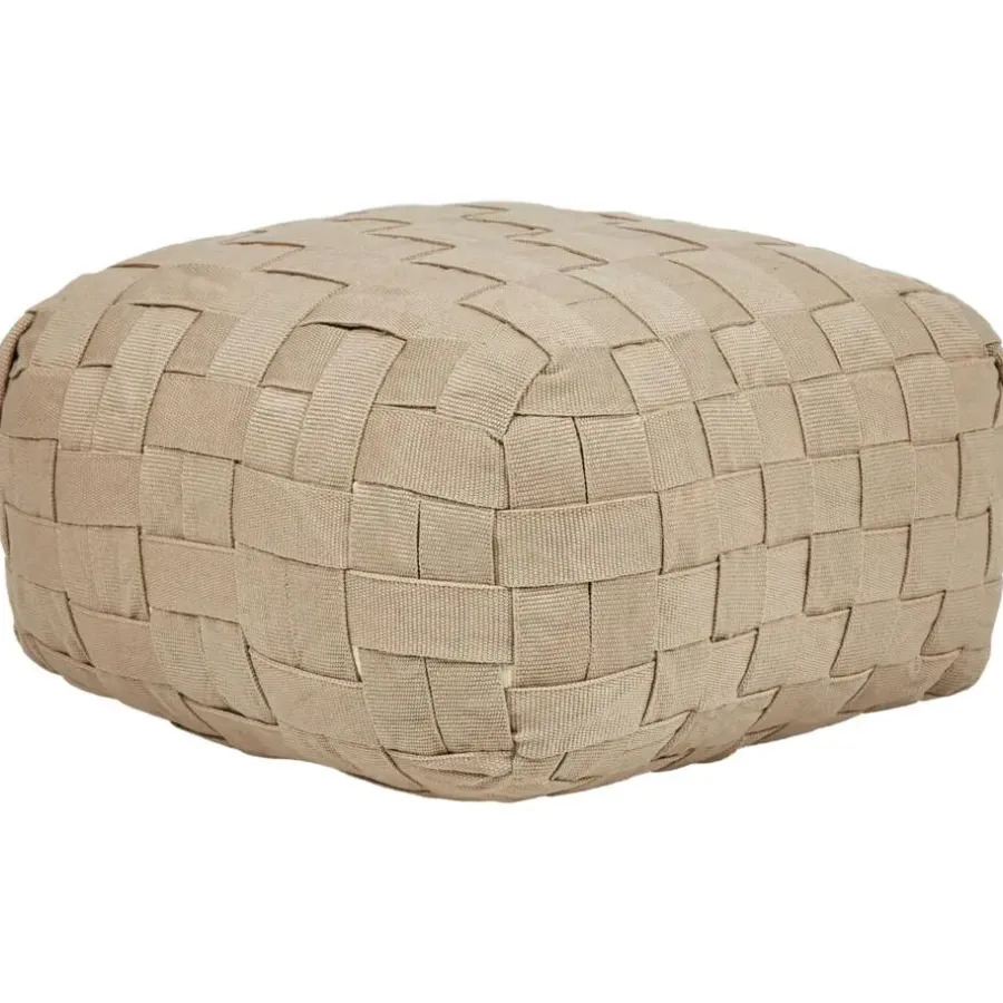 Poefen-Leen Bakker BODLA - Buitenpoef - Beige - 50 x 50 cm - Synthetisch materiaal