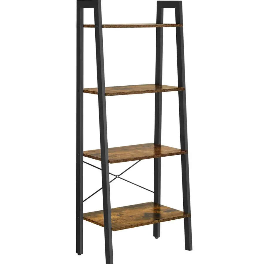 Boekenkasten|Boekenkasten-Vasagle Boekenkast - Vintage Kast - 137,5 x 56 x 34 CM