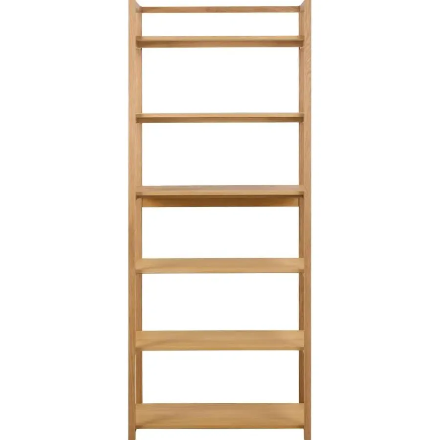 Boekenkasten|Boekenkasten-Giga Living Boekenkast Naturel - 80x40x199,2cm - Mista