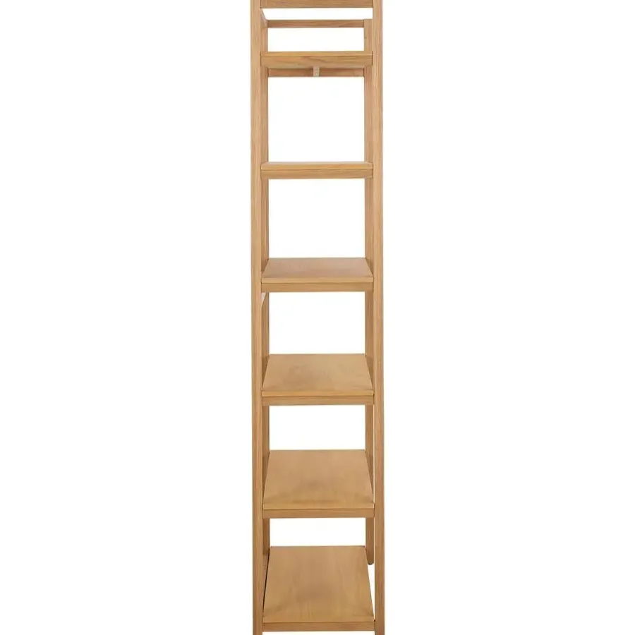 Boekenkasten|Boekenkasten-Giga Living Boekenkast Naturel - 80x40x199,2cm - Mista