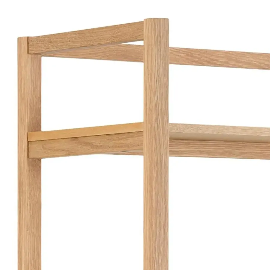 Boekenkasten|Boekenkasten-Giga Living Boekenkast Naturel - 80x40x199,2cm - Mista