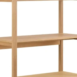 Boekenkasten|Boekenkasten-Giga Living Boekenkast Naturel - 80x40x199,2cm - Mista