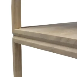 Boekenkasten|Boekenkasten-Giga Meubel Boekenkast Naturel Mangohout - 80x40x200cm - Noëlle
