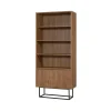 Boekenkasten|Boekenkasten-Arabic House Boekenkast Walnoot Bruin Melamine - 80x36x182cm - Rea
