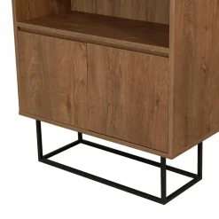 Boekenkasten|Boekenkasten-Arabic House Boekenkast Walnoot Bruin Melamine - 80x36x182cm - Rea