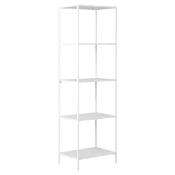 House Nordic Boekenkast Wit Metaal - 4 planken - 51x36x170cm - Vita