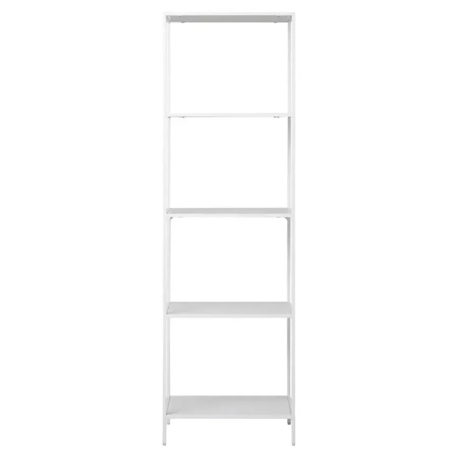 House Nordic Boekenkast Wit Metaal - 4 planken - 51x36x170cm - Vita