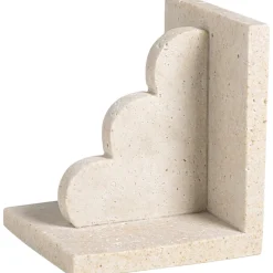 Leen Bakker Boekensteun Scallop - off-white - 14x12x8 cm
