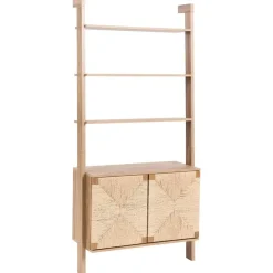 Boekenkasten|Boekenkasten-Leen Bakker BONDI - Boekenkast - Lichtbruin - Spaanplaat/Papiertouw