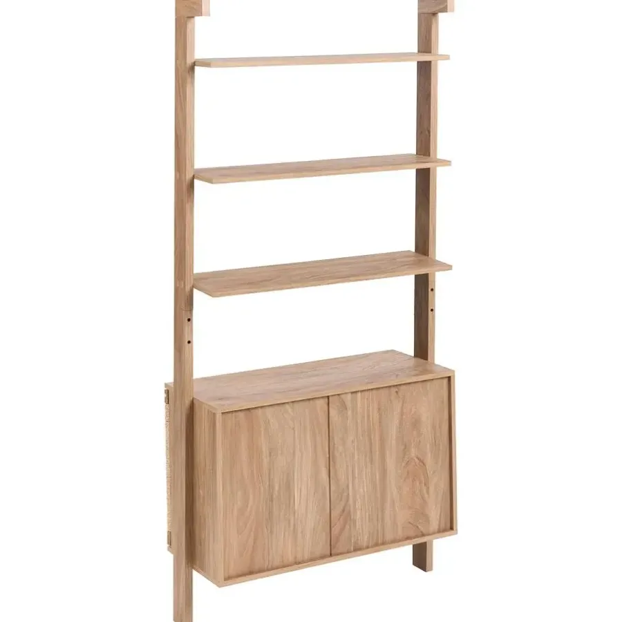 Boekenkasten|Boekenkasten-Leen Bakker BONDI - Boekenkast - Lichtbruin - Spaanplaat/Papiertouw