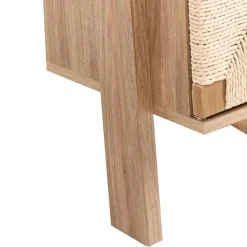 Boekenkasten|Boekenkasten-Leen Bakker BONDI - Boekenkast - Lichtbruin - Spaanplaat/Papiertouw