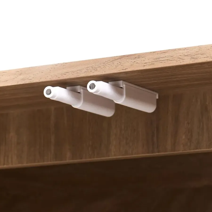 Dressoirs-Leen Bakker BONDI - Dressoir - Lichtbruin - 80 cm - Spaanplaat/Papiertouw