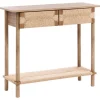 Sidetables-Leen Bakker BONDI - Sidetable - Lichtbruin - Spaanplaat/Papierkoord