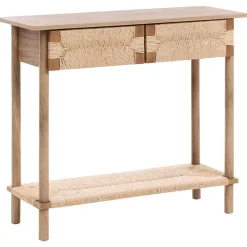 Sidetables-Leen Bakker BONDI - Sidetable - Lichtbruin - Spaanplaat/Papierkoord