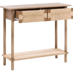 Sidetables-Leen Bakker BONDI - Sidetable - Lichtbruin - Spaanplaat/Papierkoord
