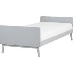 Beliani BONNAC - Eenpersoonsbed - Grijs - 90 x 200 cm - Dennenhout