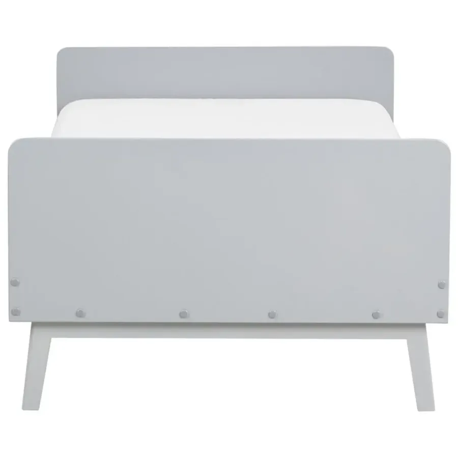 Beliani BONNAC - Eenpersoonsbed - Grijs - 90 x 200 cm - Dennenhout