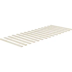 Kinderbedden-Beliani BONNAC - Eenpersoonsbed - Lichtblauw - 90 x 200 cm - Dennenhout