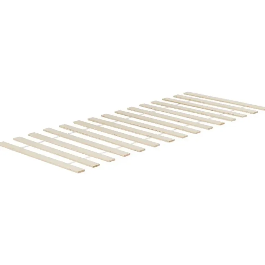 Kinderbedden-Beliani BONNAC - Eenpersoonsbed - Lichtblauw - 90 x 200 cm - Dennenhout