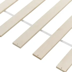 Kinderbedden-Beliani BONNAC - Eenpersoonsbed - Lichtblauw - 90 x 200 cm - Dennenhout