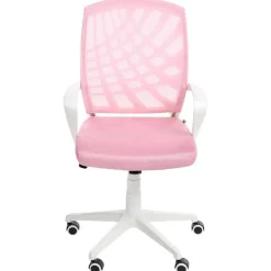 Bureaustoelen|Bureaustoelen-Leen Bakker BONNY - Bureaustoel - Roze - Polyester