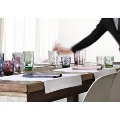 Bormioli Rocco Diamond waterglas - 39 cl - Blauw - Set-6
