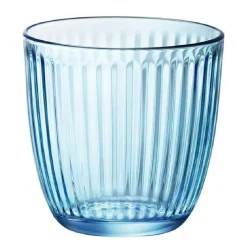 Waterglazen-Bormioli Rocco Drinkglazen - 6x - blauw - tumbler glas - 290 ml