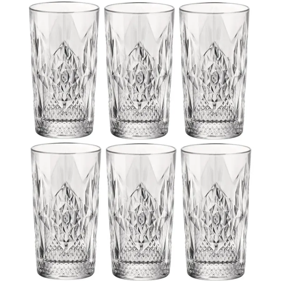 Waterglazen-Bormioli Rocco Drinkglazen - 6x stuks - transparant - 490 ml