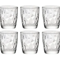 Bormioli Rocco waterglazen/sapglazen Diamond Dof - 6x - 390 ml