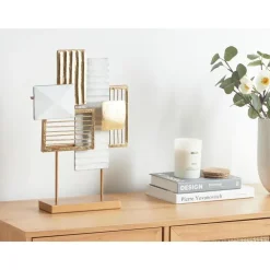 Beliani BORON - Decofiguur - Goud/Wit - Metaal
