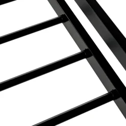 Beliani BOULIN - Tweepersoonsbed - Zwart - 140 x 200 cm - PE rotan