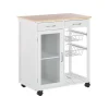 Beliani BOVES - Keukentrolley - Wit - MDF
