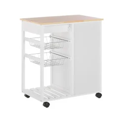 Beliani BOVES - Keukentrolley - Wit - MDF