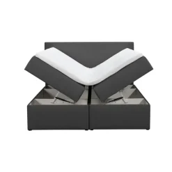 Leen Bakker Boxcombinatie met opbergruimte Orebro 6-delig - antraciet - 160x200 cm