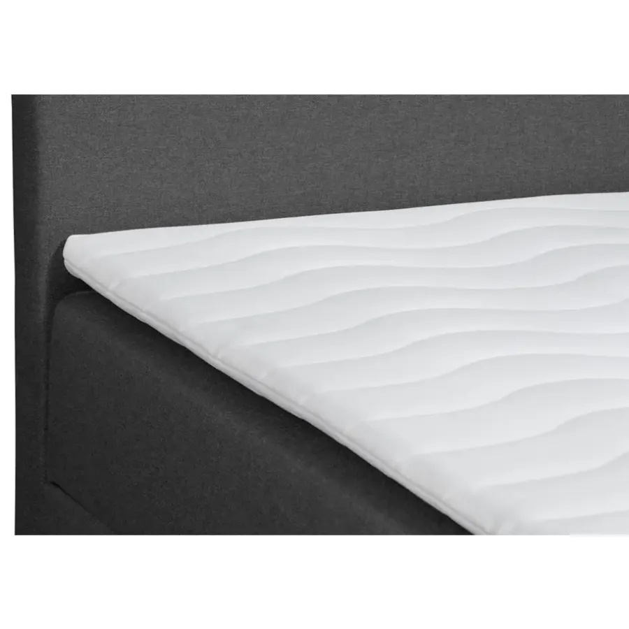 Leen Bakker Boxcombinatie met opbergruimte Orebro 6-delig - antraciet - 160x200 cm