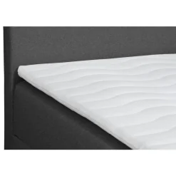 2-Persoons Boxsprings-Leen Bakker Boxcombinatie met opbergruimte Orebro 6-delig - antraciet - 140x200 cm