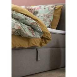 2-Persoons Boxsprings-Leen Bakker Boxcombinatie met opbergruimte Orebro 6-delig - taupe - 160x200 cm