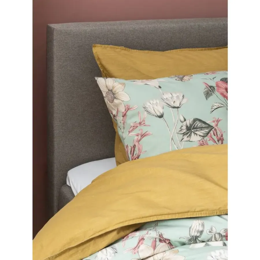 2-Persoons Boxsprings-Leen Bakker Boxcombinatie met opbergruimte Orebro 6-delig - taupe - 160x200 cm