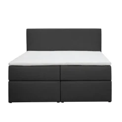 2-Persoons Boxsprings-Leen Bakker Boxcombinatie Orebro 6-delig - antraciet - 160x200 cm