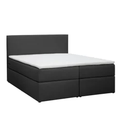 2-Persoons Boxsprings-Leen Bakker Boxcombinatie Orebro 6-delig - antraciet - 140x200 cm