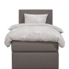 1-Persoons Boxsprings-Leen Bakker Boxcombinatie Orebro 4-delig - taupe - 90x200 cm