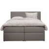 2-Persoons Boxsprings-Leen Bakker Boxcombinatie Orebro 6-delig - taupe - 160x200 cm